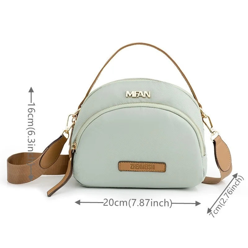 Nylon Crossbody Bag for Women Classic Shoulder Purse