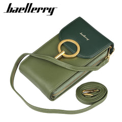 Mini Crossbody Shoulder Bag Women High Cell Phone Pocket Ladies Purse Clutch Lea
