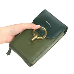 Mini Crossbody Shoulder Bag Women High Cell Phone Pocket Ladies Purse Clutch Lea
