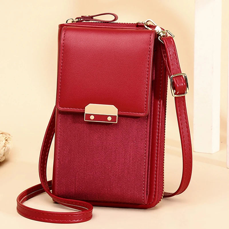 Soft PU Leather Crossbody Bag Small Phone Purse Shoulder Bags Mini Daily Use Bag
