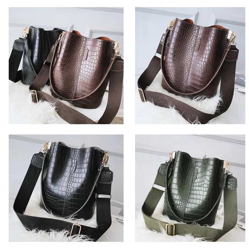 Women's Stone Joker Handbags Portable Casual Tide Fashionable