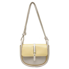 Patchwork Style Crossbody Bag Women PU Leather Handbag