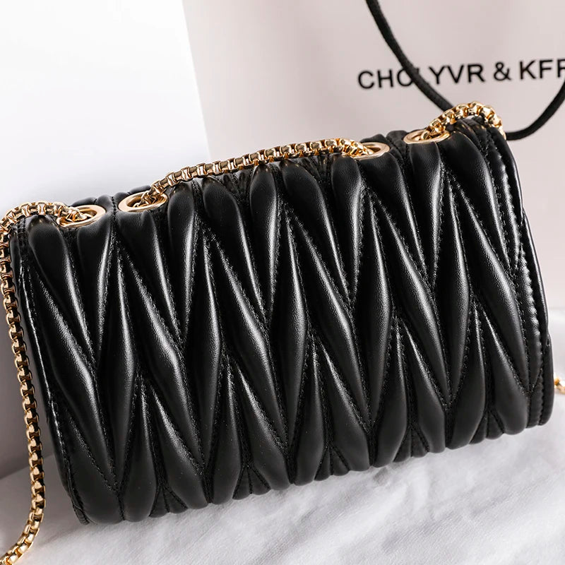Stylish Crossbody Bag PU Leather Handbag Mini Messenger Bag