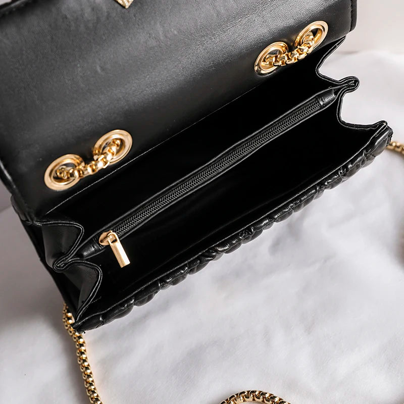 Stylish Crossbody Bag PU Leather Handbag Mini Messenger Bag