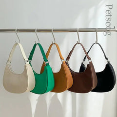 Nylon Zipper Casual Underarm Bag Colors Ladies Handbags