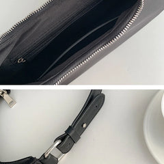 Nylon Zipper Casual Underarm Bag Colors Ladies Handbags
