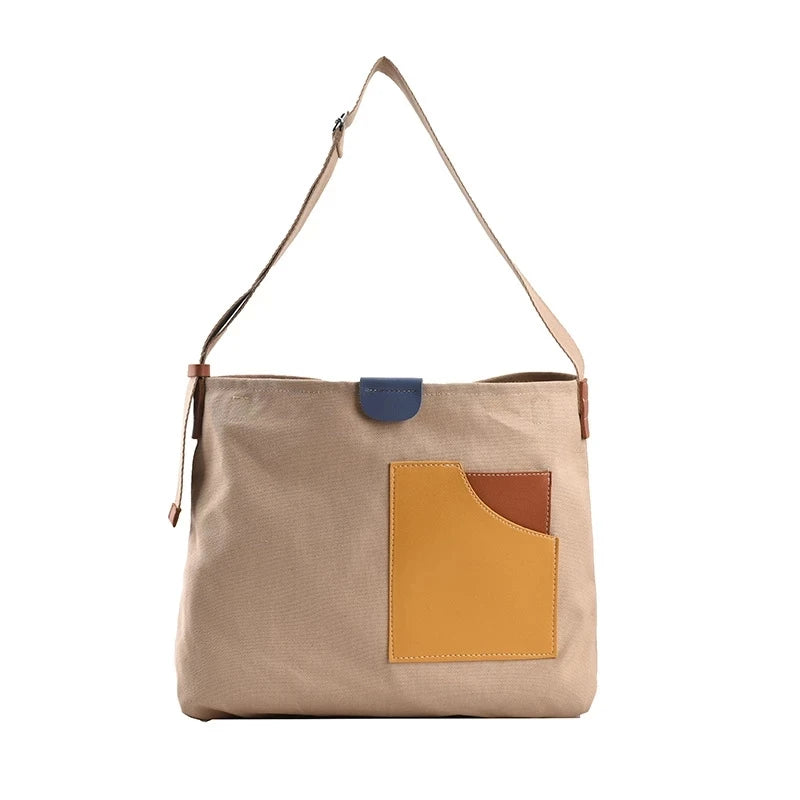 Canvas Top Handle Crossbody Bag Large Hobo Cloth Handbags