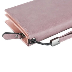 Women Leather Purses High Clutch Zipper Wallet Ladies Long Handbag
