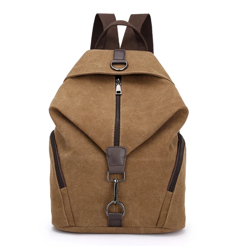Canvas Backpack School Lady Student Laptop Bag Shoulder Bag