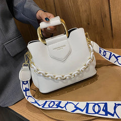 Women's Bucket Handbags High PU Leather Shoulder Crossbody Bags