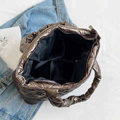Winter Handbag for Women High Down Cotton Crossbody Bag