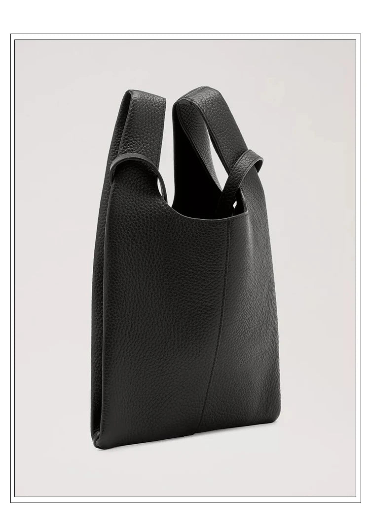 Women Bucket Bag Soft PU Leather Large Capacity Lady Shoulder Bag