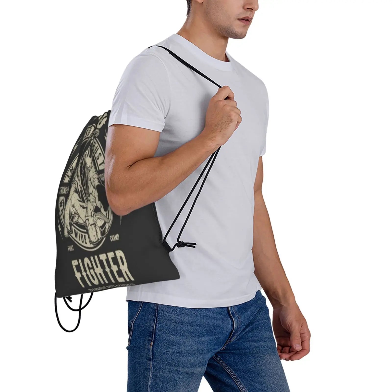 BJJ 5 Backpacks Shoe Bags Rope Bag Women'S Backpack Bags