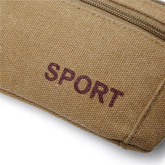 Waterproof Outdoor Sports Bag Canvas Pouch Korean-Style Waist Bag