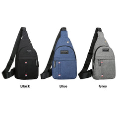 Men's Breathable Crossbody Chest Bag Waterproof Pouch