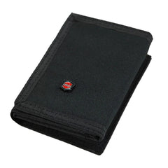 Men's Canvas Student Wallet Zipper Short Magic 3 Fold Men Purse