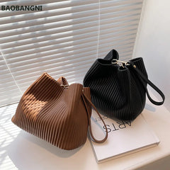 Winter PU Leather Women's Handbag Small Shoulder Bag