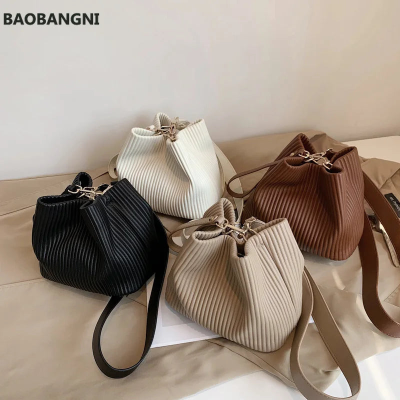 Winter PU Leather Women's Handbag Small Shoulder Bag