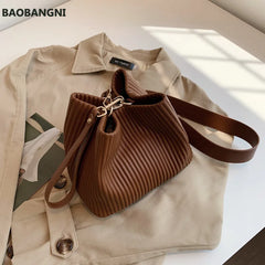 Winter PU Leather Women's Handbag Small Shoulder Bag