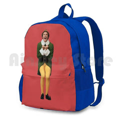 Buddy The Elf! Will Ferrell Elf Christmas Movie Outdoor Hiking Backpack