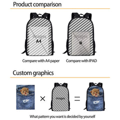 Bull Terrier School Bags for Girls Boys Teenages Schoolbag Dog Printing