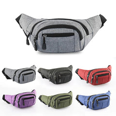 Leather Bum Bag Waist Belt with Zipper