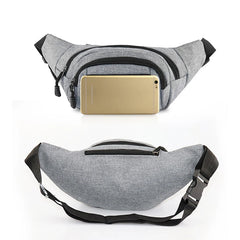 Leather Bum Bag Waist Belt with Zipper