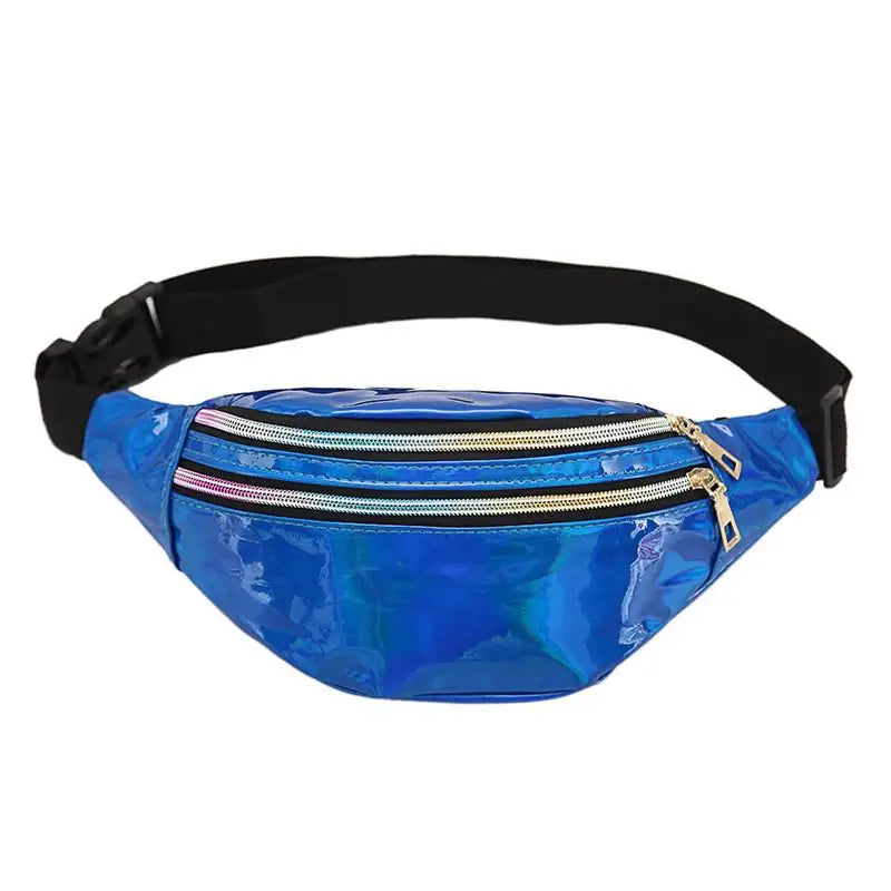 Laser Belt Bag Fanny Pack Holographic Waist Bag for Party Travel