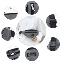 Waterproof Crossbody Fanny Pack Hip Bag for Men Women