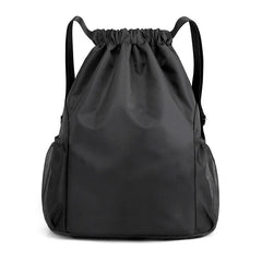 Large Capacity Drawstring Fitness Bag, Pocket Backpack for Men and Women