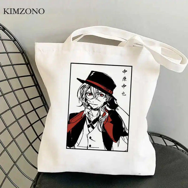 Bungou Stray Dogs tote bag canvas shopper recyclable woven shopping bag