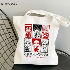 Bungou Stray Dogs tote bag canvas shopper recyclable woven shopping bag