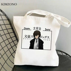 Bungou Stray Dogs tote bag canvas shopper recyclable woven shopping bag
