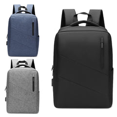 Men's Business Backpack USB Charging Waterproof Laptop Bag 15.6 Multi-function