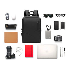Men's Business Backpack USB Charging Waterproof Laptop Bag 15.6 Multi-function