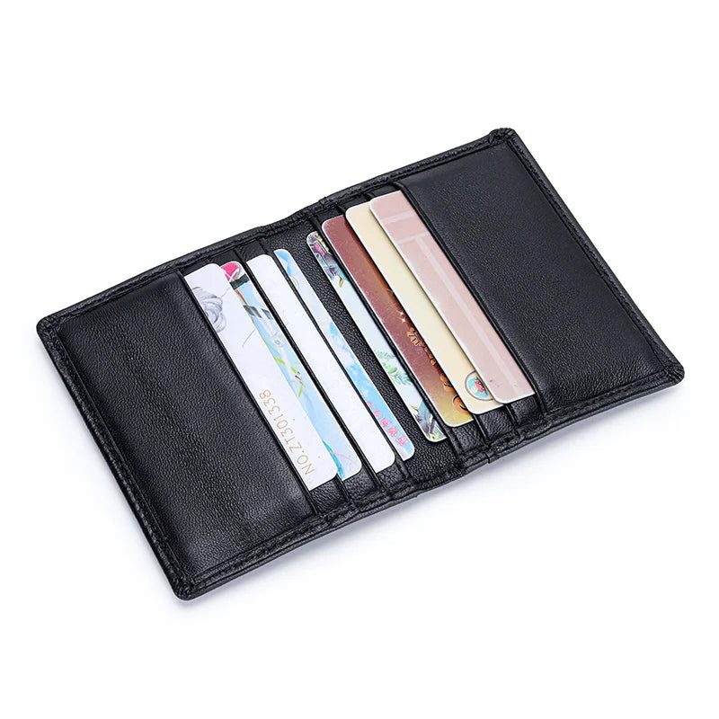 Card Holder Wallet Women Cow Leather Protects Case Coin Purse