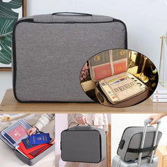 Large Lockable Passport Organizer Folder Handbag