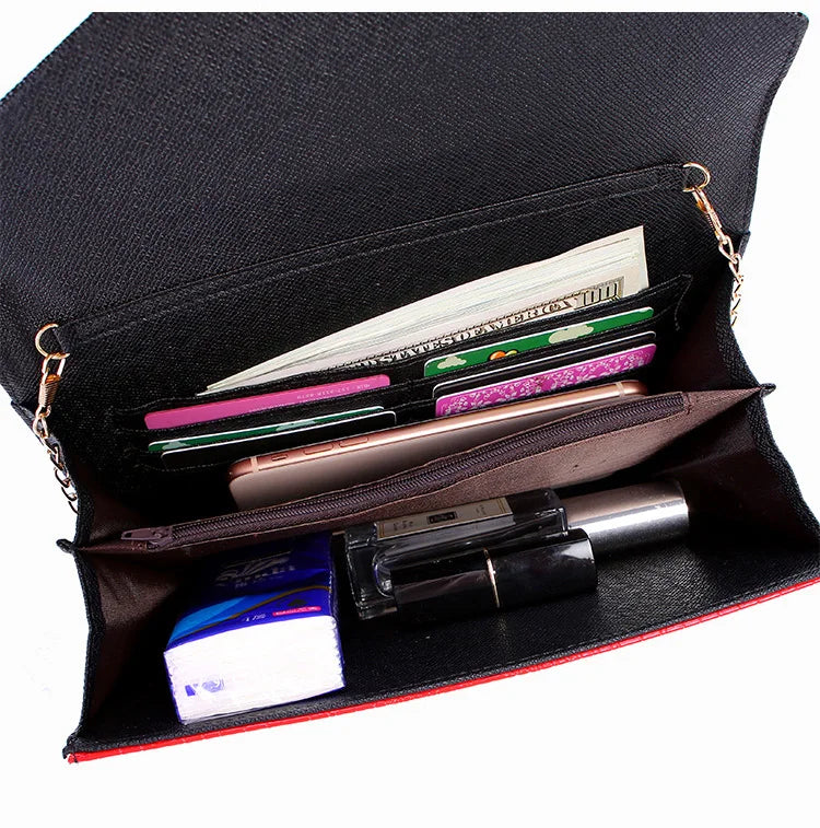 Women Clutch Bag Wallet Phone Purse Chain Shoulder Crossbody Handbag