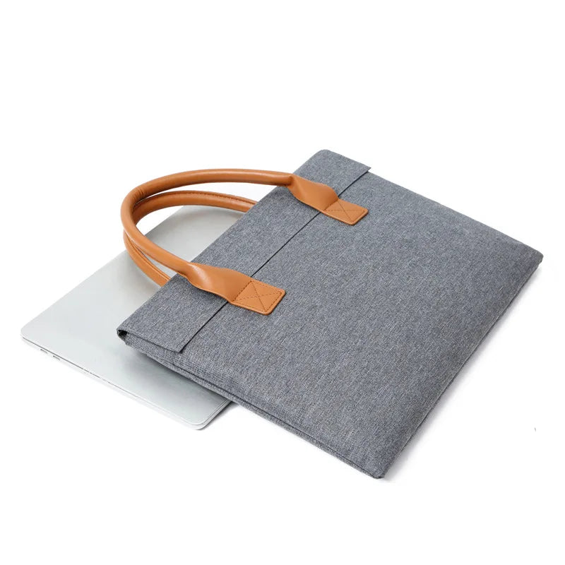 Business Document Bag Men A4 Tote Bag Briefcase Meeting Bag