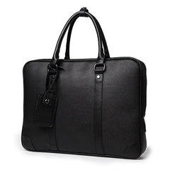 Men's Leather Briefcase Laptop Bag Tote Handbag