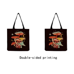 Butterfly Mushroom Ladies Tote Bag Outdoor Eco Friendly Casual Beach Bag