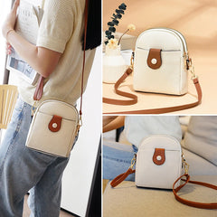 Buylor Soft PU Leather Women Shoulder Bags Lightweight Satchel Small Messenger B