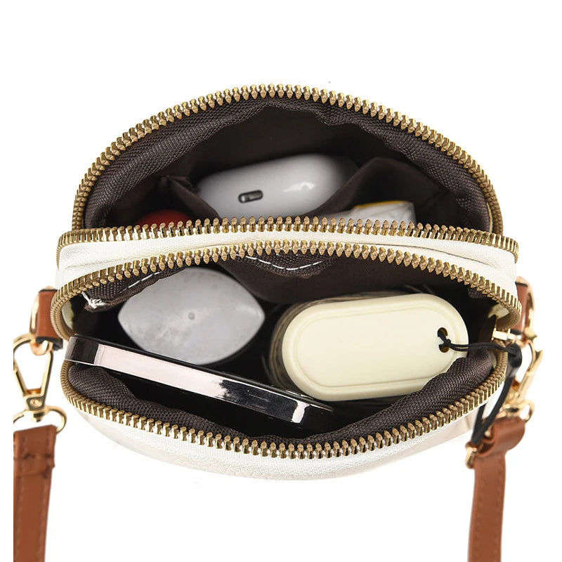 Buylor Soft PU Leather Women Shoulder Bags Lightweight Satchel Small Messenger B