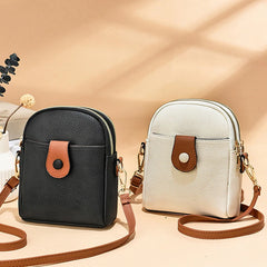 Buylor Soft PU Leather Women Shoulder Bags Lightweight Satchel Small Messenger B