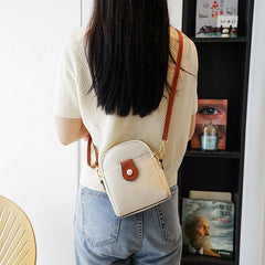 Buylor Soft PU Leather Women Shoulder Bags Lightweight Satchel Small Messenger B