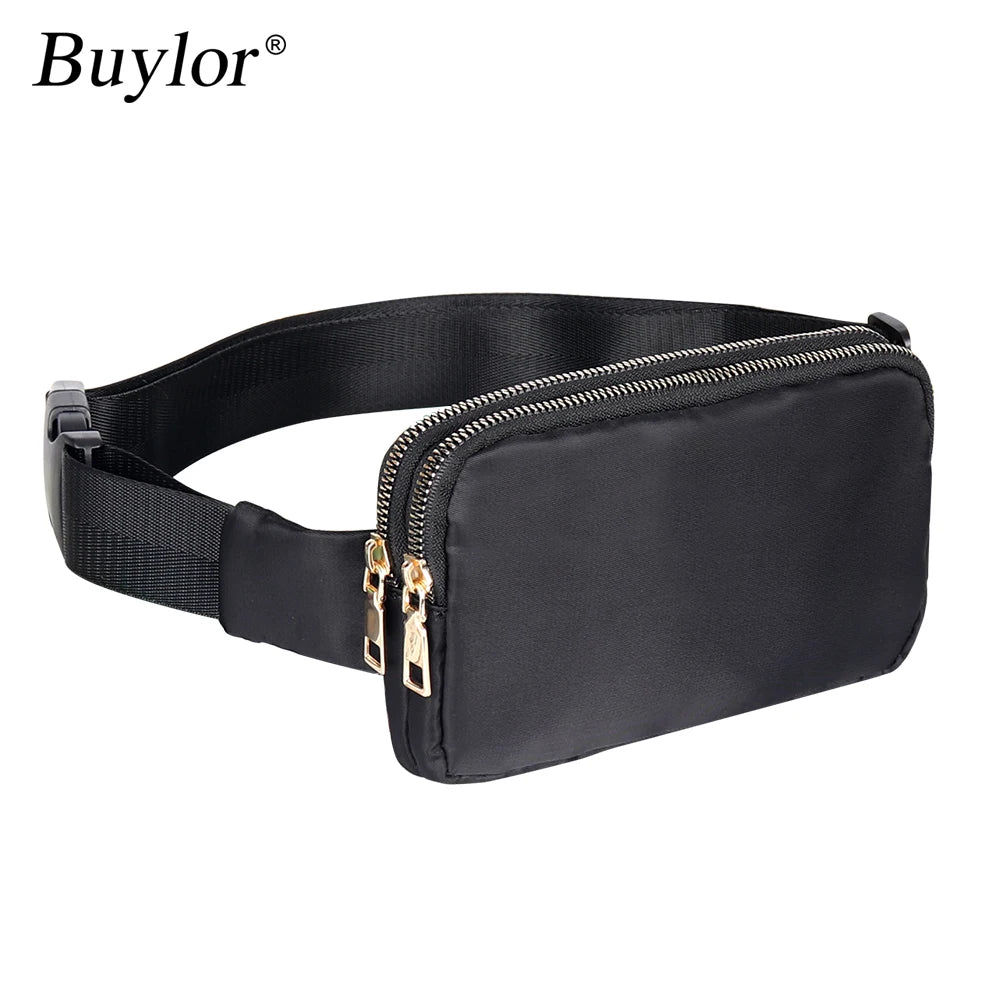 Buylor Waist Pack Women Belt Bag Phone Pouch Bags High Girl Polyester Waterproof