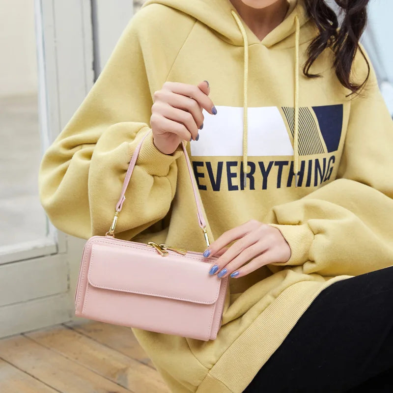Women's Touch Screen Crossbody Handbag with Shoulder Strap