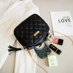 Tassel Shoulder Bag Embroidery Women's Bag Chain Printed Crossbody Bags