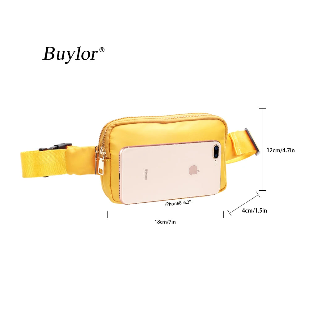 Buylor Waist Bag Fanny Pack Women Hip Bum Bag Shoulder Chest Pack