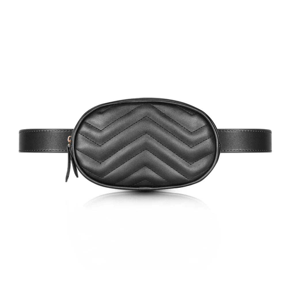 Buylor Women Waist Pack Fanny Bag Chest Bag Girls Bum Bag PU Leather
